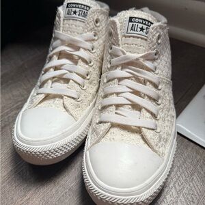 Converse All Star Cream High-Top Sneakers